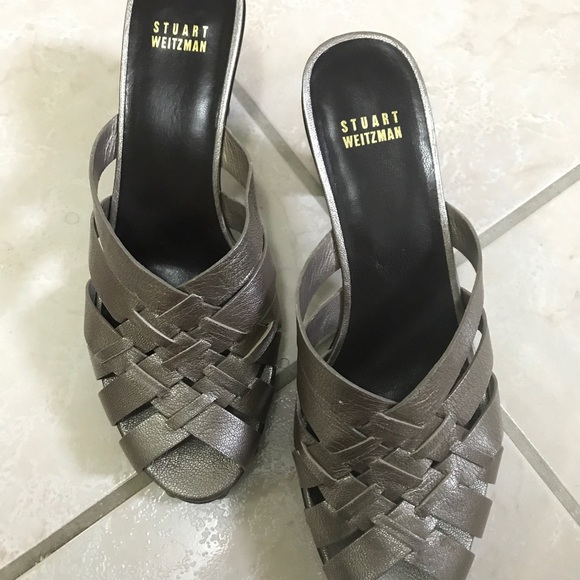 Brand New Silver, Gray Stuart Weitzman Shoes,!! - Picture 3 of 5